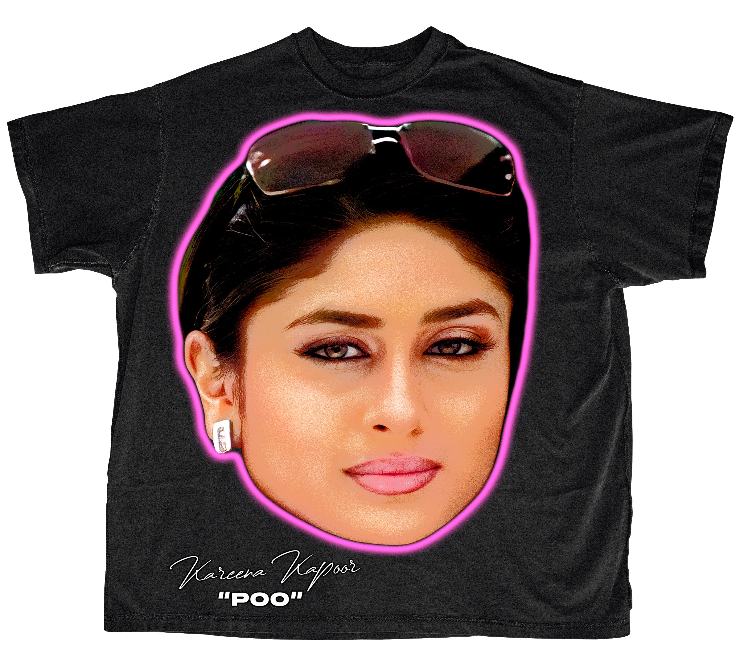 POO BIG HEAD T-Shirt, KASH COLLECTIVE, Kareena Kapoor, bollywood