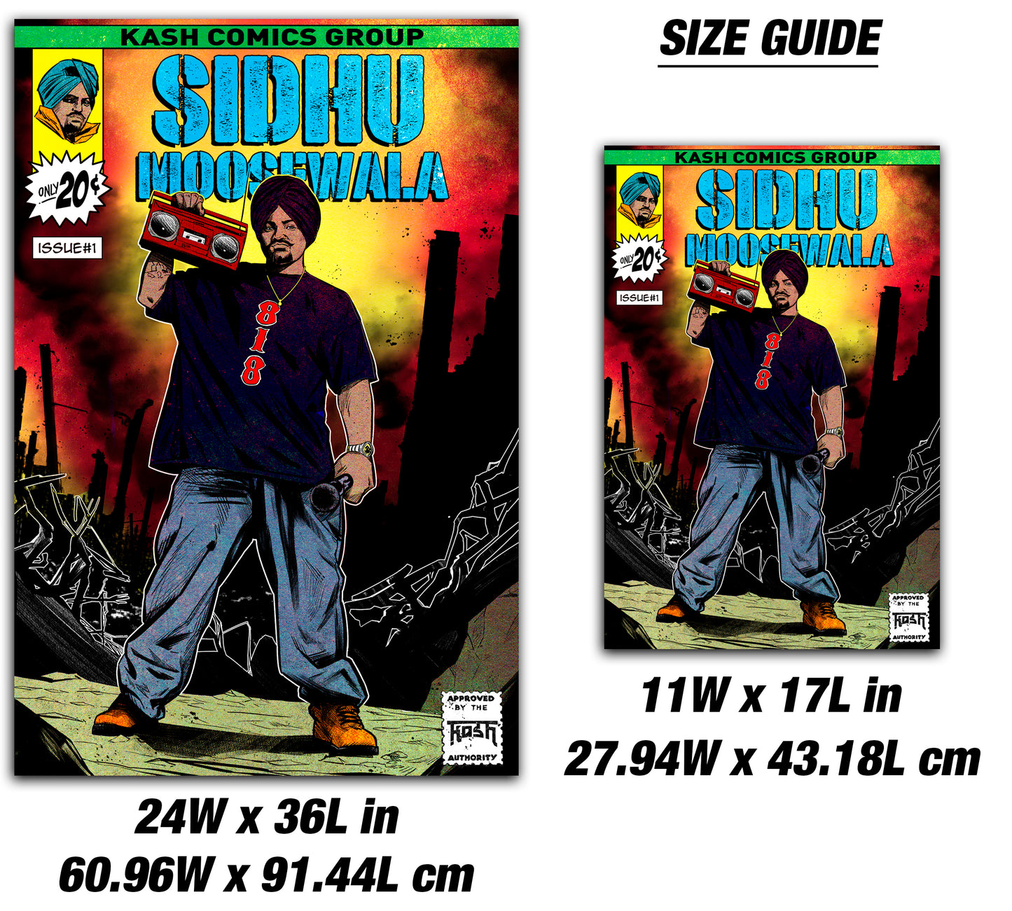 SIDHU MOOSEWALA COMIC POSTER