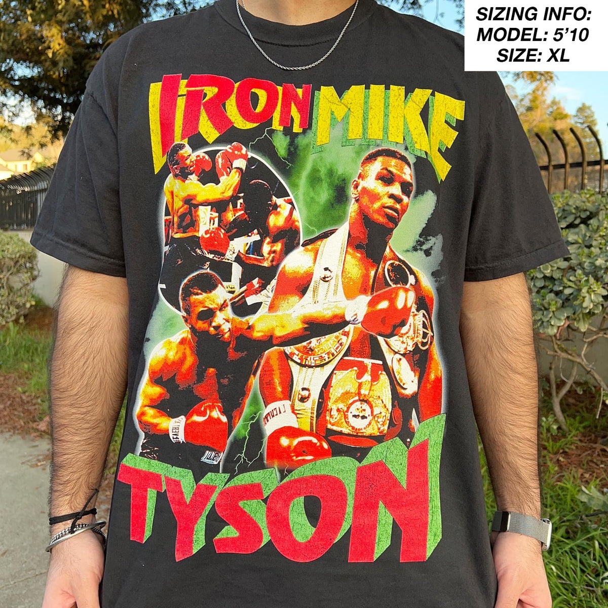 Shirts, Mike Tyson White Vintage Style Tee Shirt