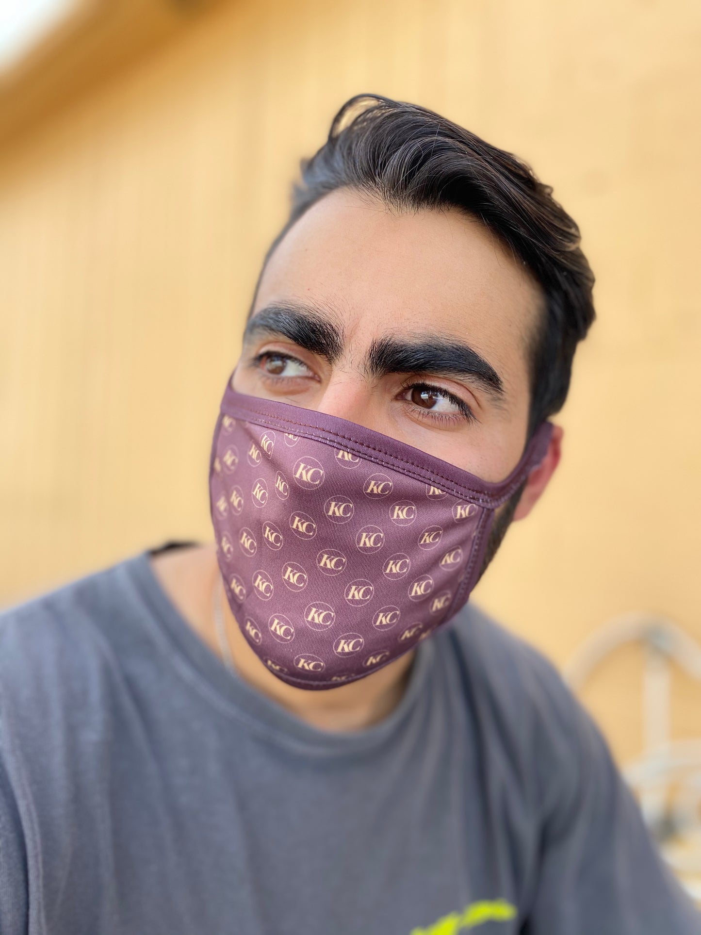 KC CLASSIC FABRIC MASK - DIRTY GOLD