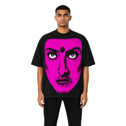 REKHA BIG FACE HYPER PINK T-Shirt