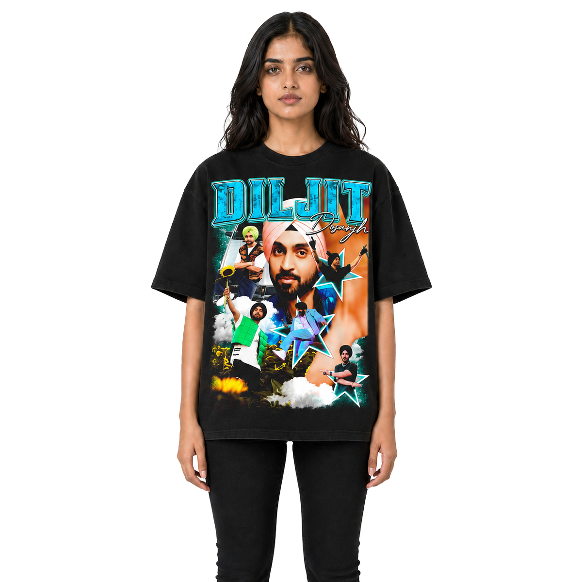 DILJIT DOSANJH V2 VINTAGE T-Shirt | KASH COLLECTIVE | Punjabi DILJIT DOSANJH V2 VINTAGE T-Shirt | KASH COLLECTIVE | Punjabi