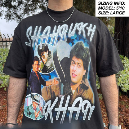 SHAHRUKH KHAN VINTAGE T-Shirt JUMBO PRINT