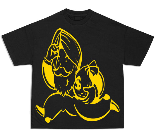 MR KASH BLACK YELLOW TEE