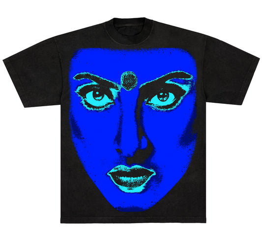 REKHA BIG FACE ICEY BLUE T-Shirt