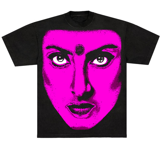 REKHA BIG FACE HYPER PINK T-Shirt
