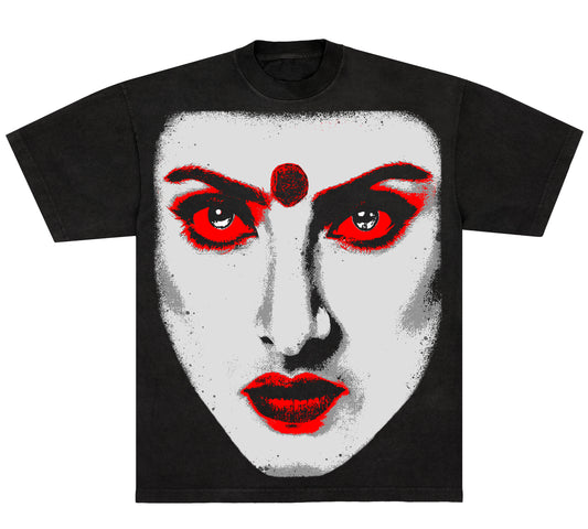 REKHA BIG FACE WHITE/RED T-Shirt