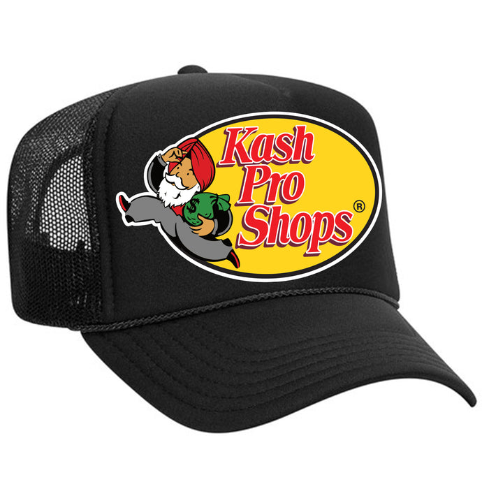KASH PRO SHOPS TRUCKER HAT-BLACK