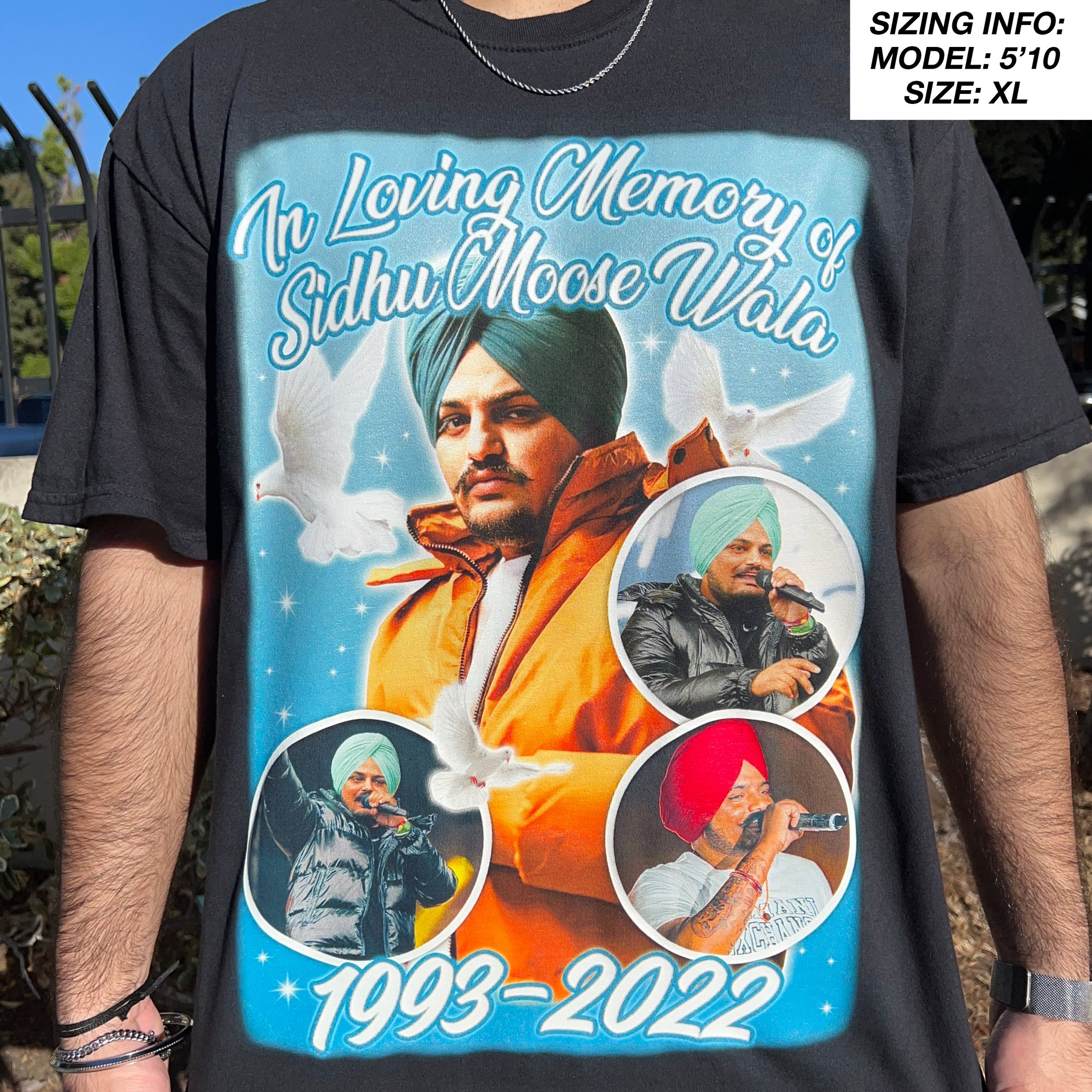 Sidhu MOOSEWALA Design Printed T-Shirt