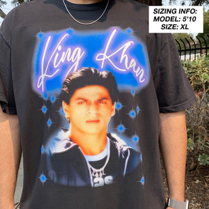 SRK VINTAGE AIRBRUSH BLACK TEE