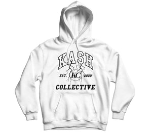 KC PUFF PRINT THUNDER HOODIE- BLACK/WHITE
