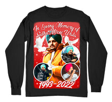 Load image into Gallery viewer, SIDHU MOOSEWALA IN LOVING MEMORY LONGSLEEVE RED